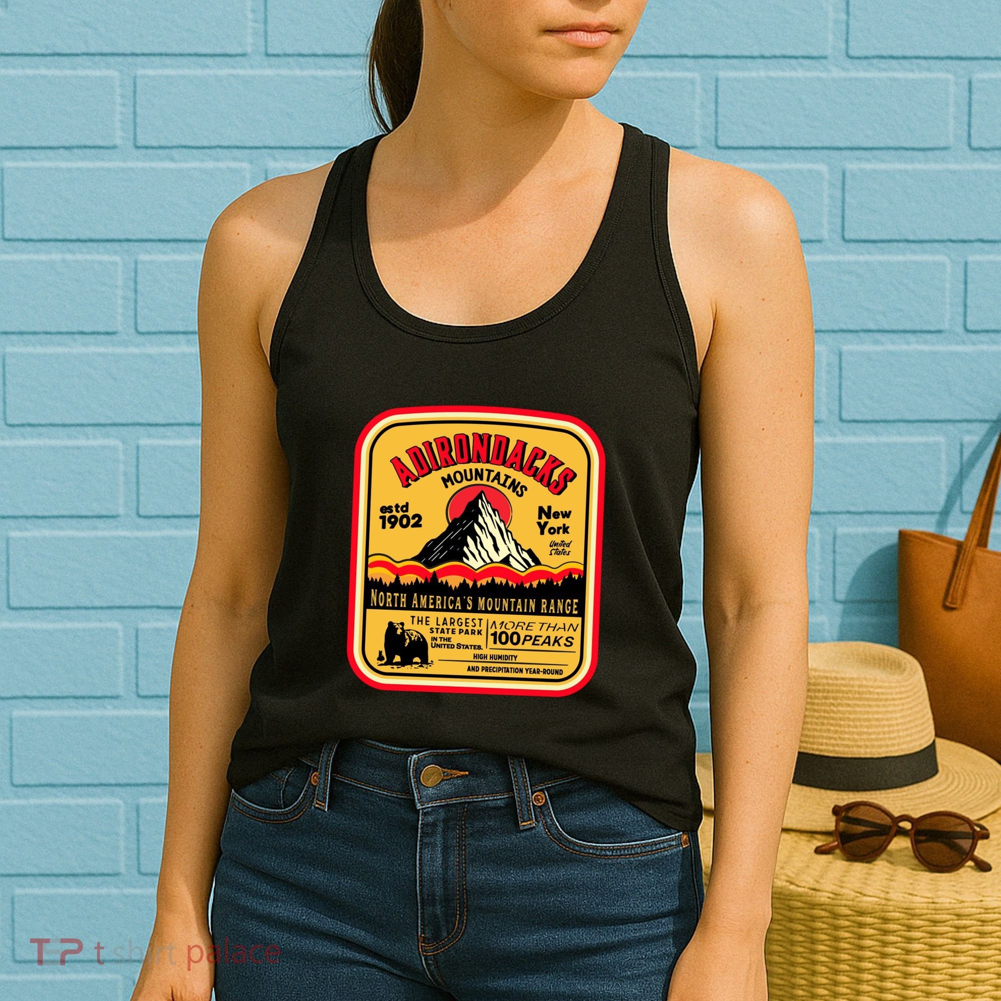 Adirondack Mountains (Adk) Aged Look Women's Tank Top