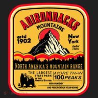 Adirondack Mountains (Adk) Aged Look Golf Towel thumb 3