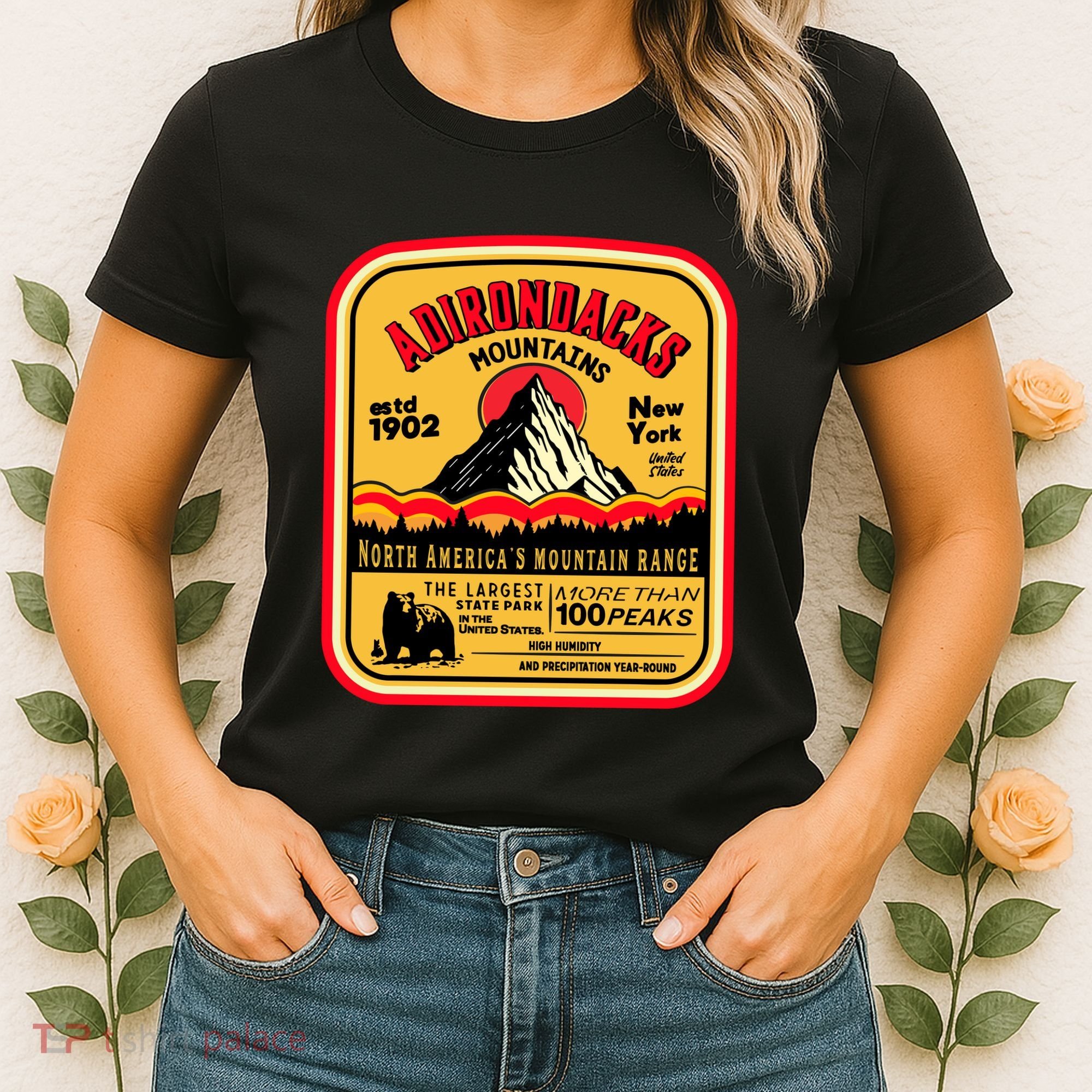 Adirondack Mountains (Adk) Aged Look Women's T-Shirt