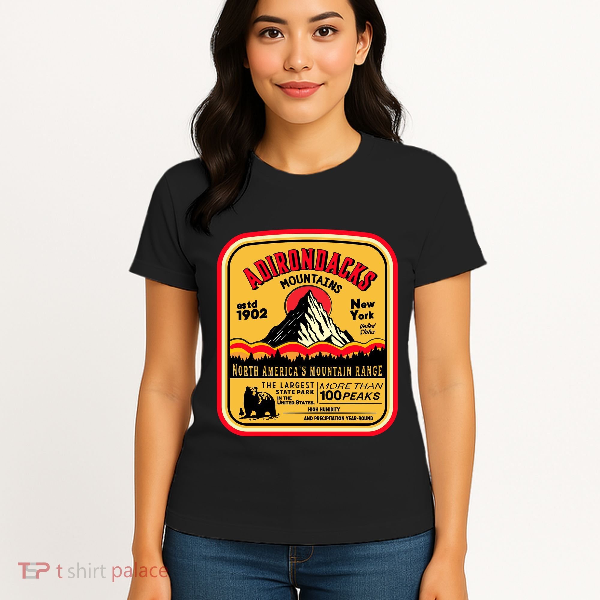 Adirondack Mountains (Adk) Aged Look Women's T-Shirt
