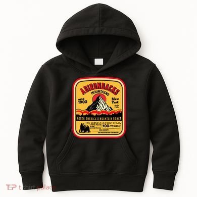 Adirondack Mountains (Adk) Aged Look Kids Hoodie