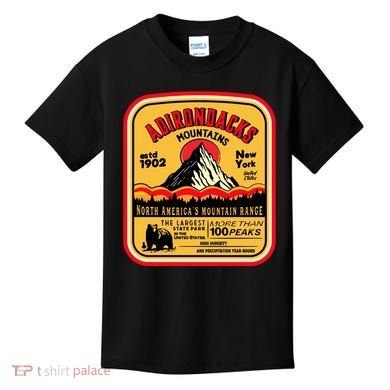 Adirondack Mountains (Adk) Aged Look Kids T-Shirt