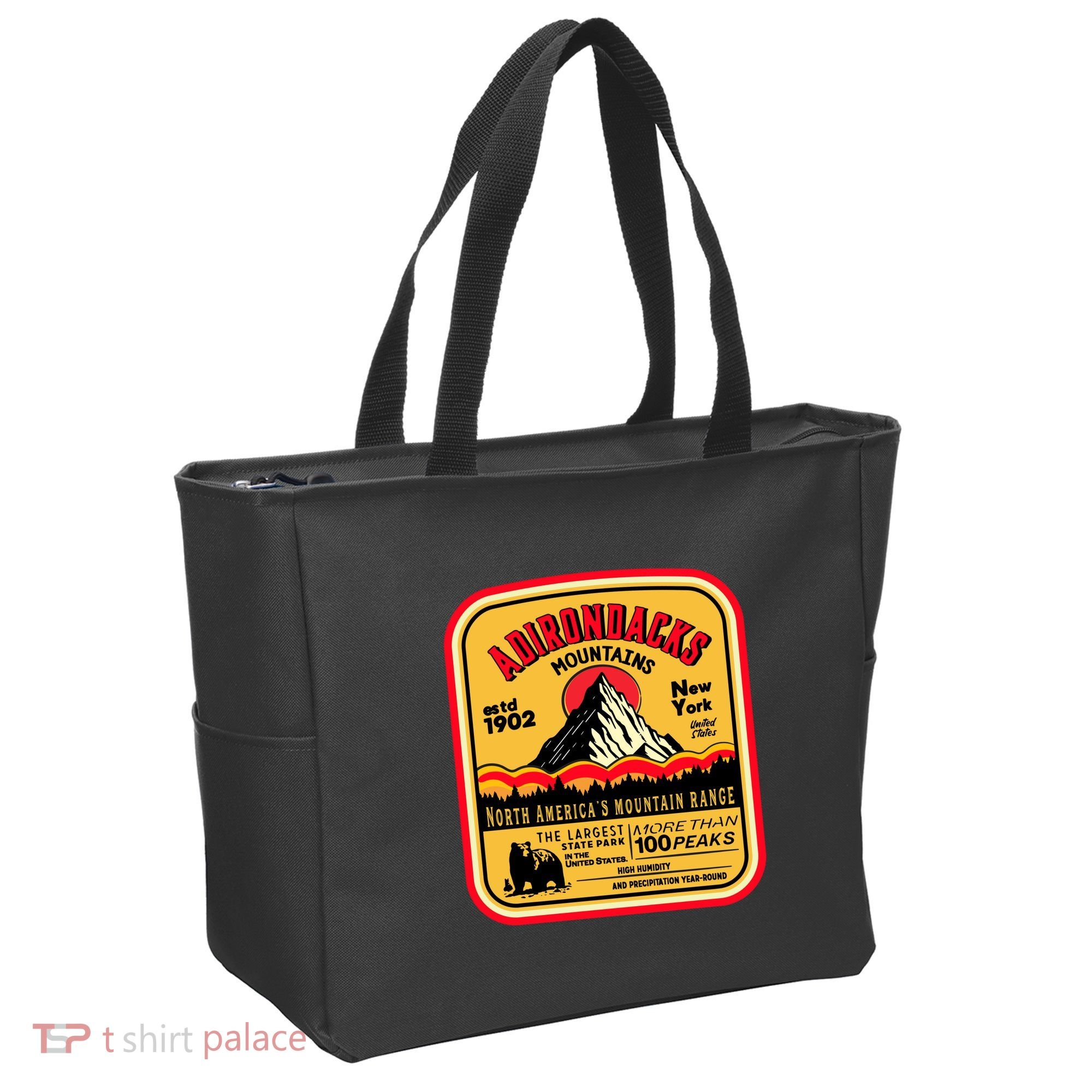 Adirondack Mountains (Adk) Aged Look Tote Bag