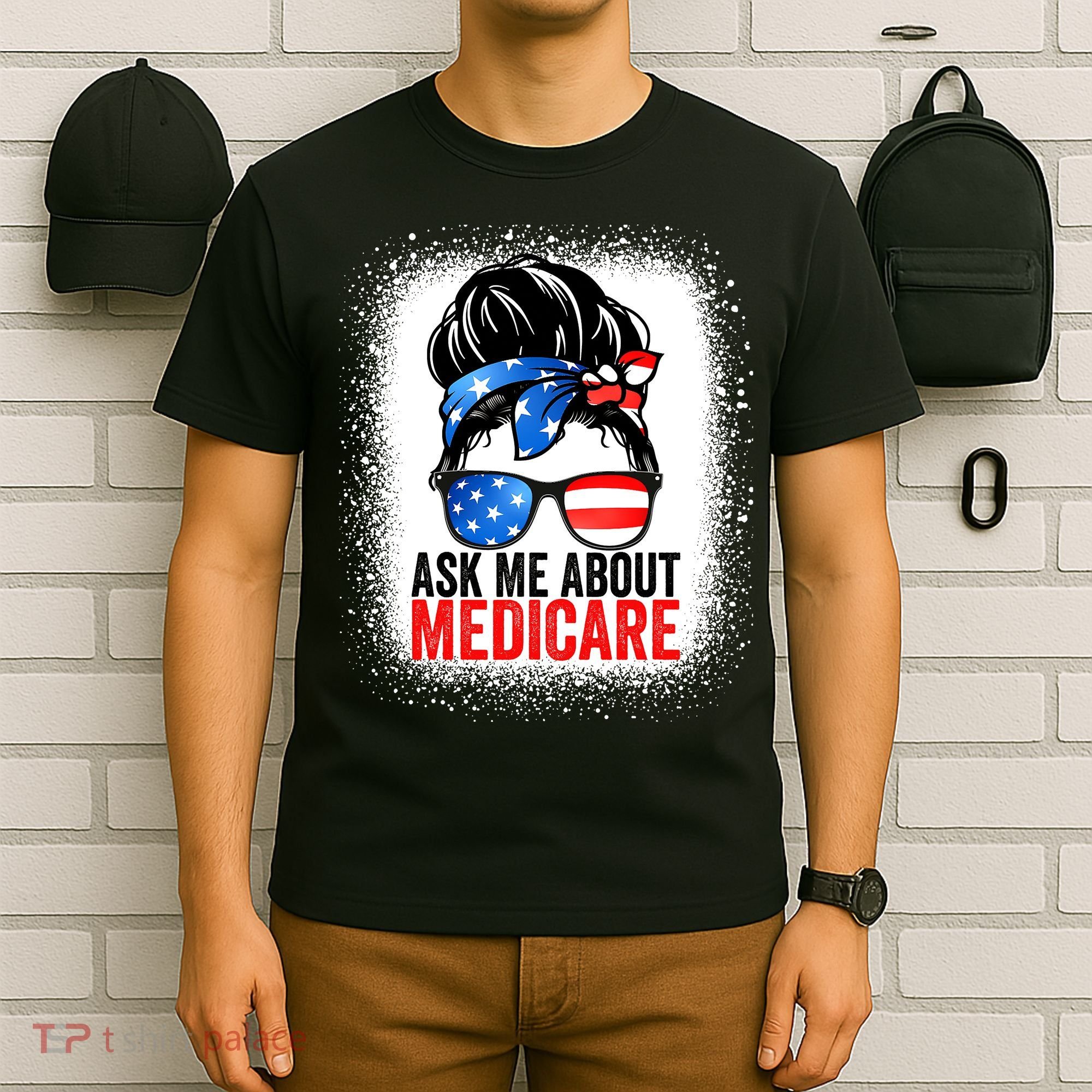 Ask Me About Medicare Insurance Agent Broker Sales Marketing T-Shirt