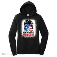 Ask Me About Medicare Insurance Agent Broker Sales Marketing Women's Hoodie thumb 0