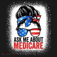 Ask Me About Medicare Insurance Agent Broker Sales Marketing Mousepad thumb 1