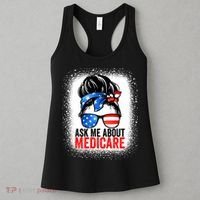 Ask Me About Medicare Insurance Agent Broker Sales Marketing Women's Tank Top thumb 3