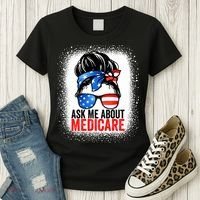 Ask Me About Medicare Insurance Agent Broker Sales Marketing Women's T-Shirt thumb 3