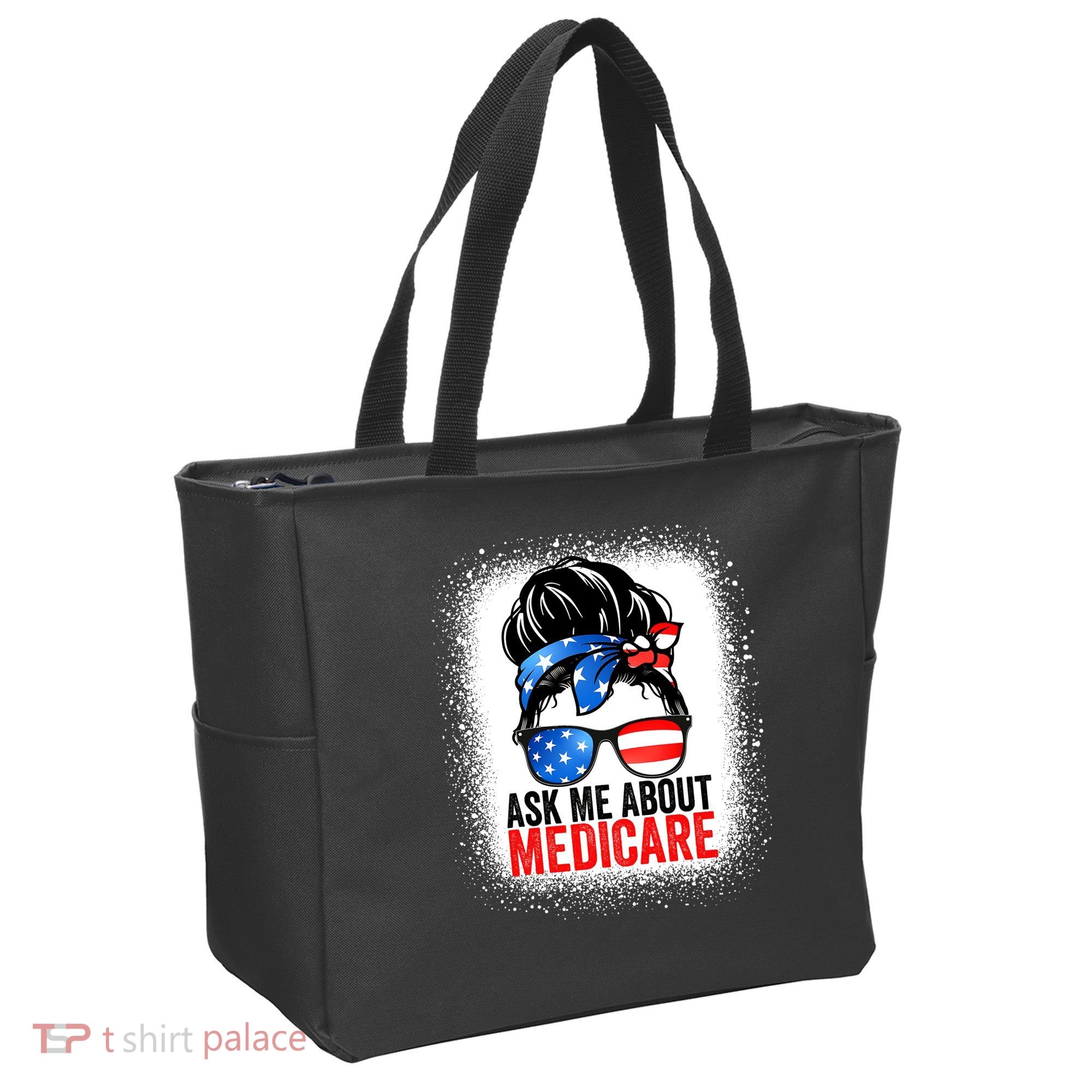 Ask Me About Medicare Insurance Agent Broker Sales Marketing Tote Bag