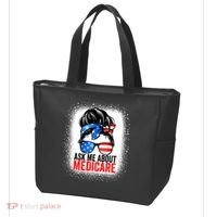 Ask Me About Medicare Insurance Agent Broker Sales Marketing Tote Bag thumb 3