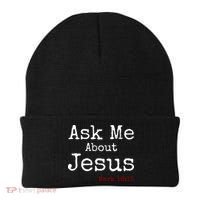 Ask Me About Jesus Beanie thumb 0
