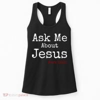 Ask Me About Jesus Women's Tank Top thumb 0