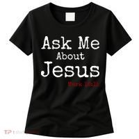 Ask Me About Jesus Women's T-Shirt thumb 0