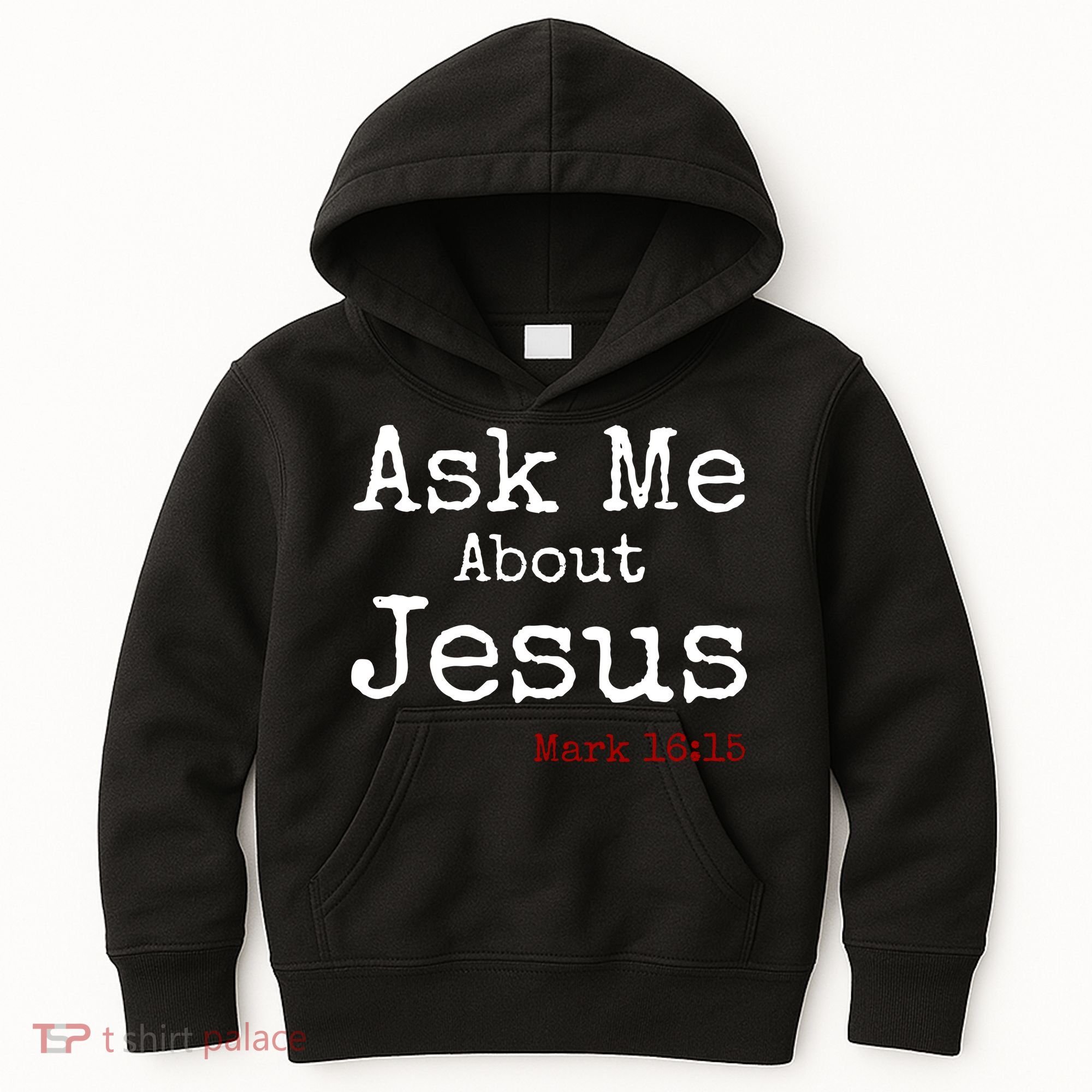 Ask Me About Jesus Kids Hoodie
