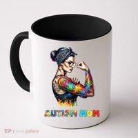 Autism Mom Autism Awareness Strong And Proud Autistic Coffee Mug thumb 0