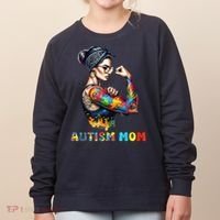 Autism Mom Autism Awareness Strong And Proud Autistic Women's Sweatshirt thumb 0