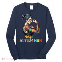 Autism Mom Autism Awareness Strong And Proud Autistic Long Sleeve Shirt thumb 0
