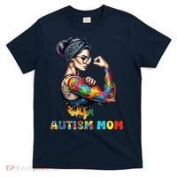 Autism Mom Autism Awareness Strong And Proud Autistic T-Shirt thumb 0