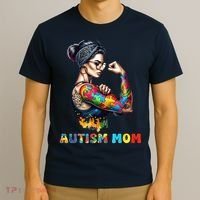 Autism Mom Autism Awareness Strong And Proud Autistic T-Shirt thumb 3