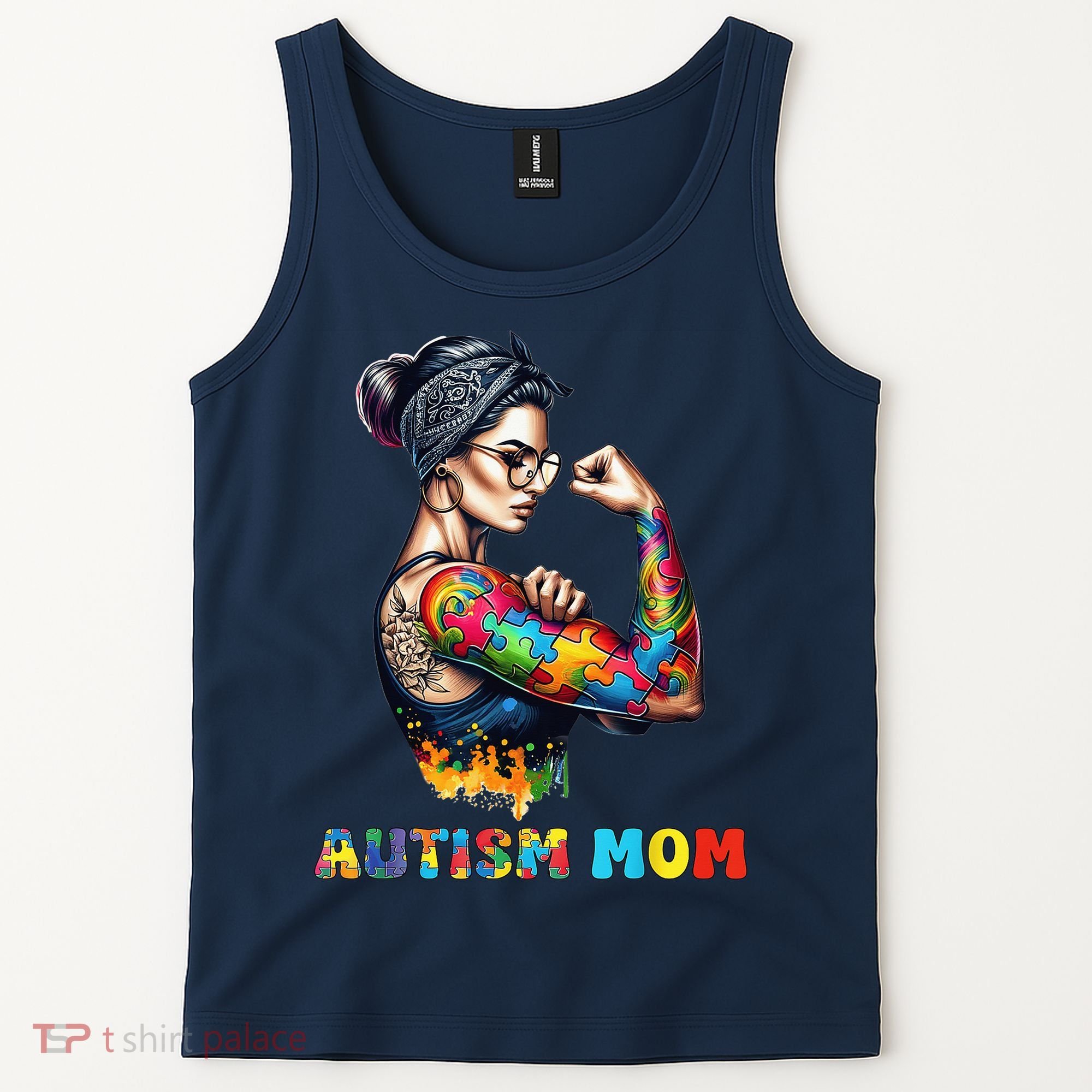 Autism Mom Autism Awareness Strong And Proud Autistic Tank Top