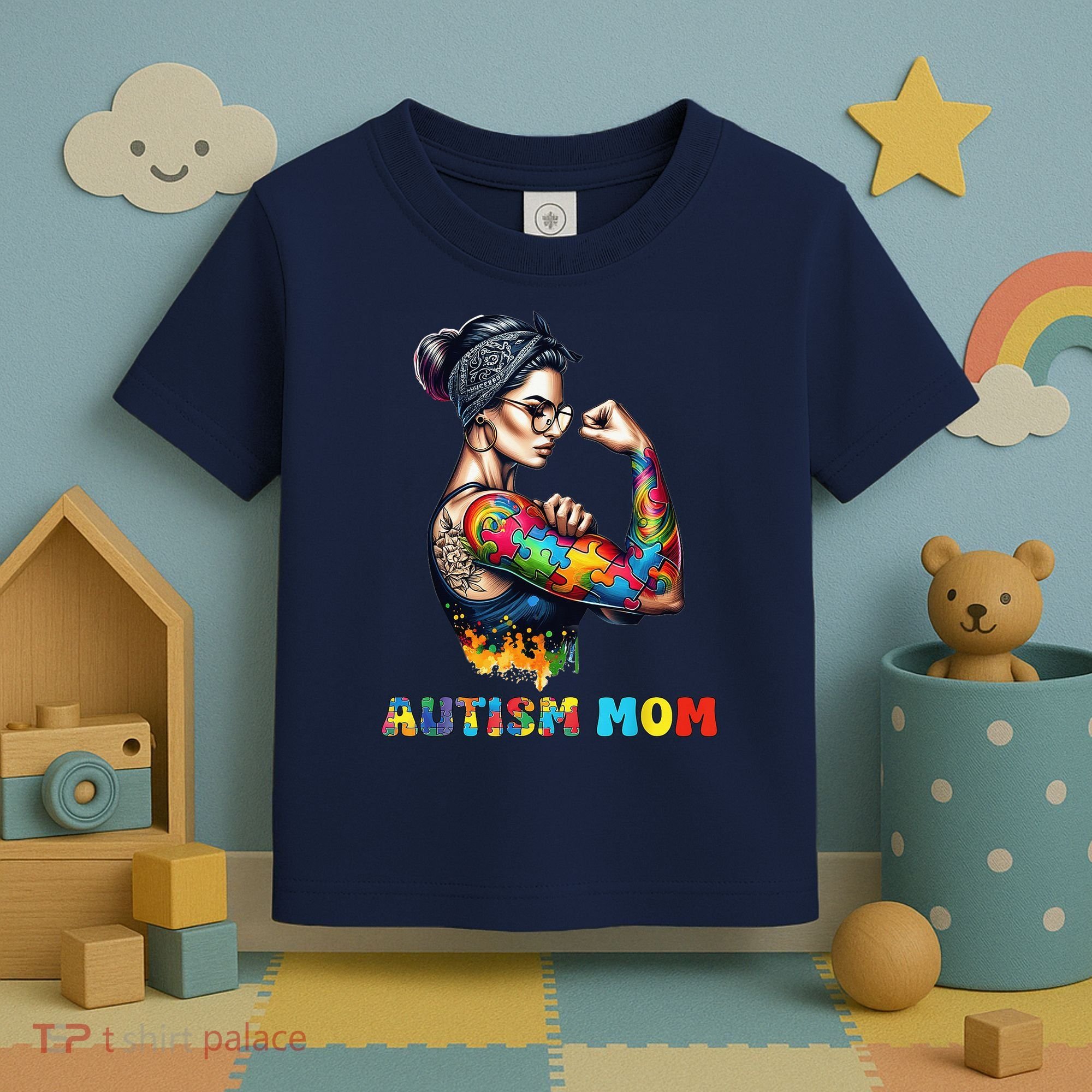 Autism Mom Autism Awareness Strong And Proud Autistic Toddler T-Shirt