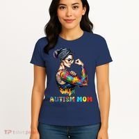 Autism Mom Autism Awareness Strong And Proud Autistic Women's T-Shirt thumb 4