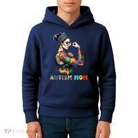Autism Mom Autism Awareness Strong And Proud Autistic Kids Hoodie thumb 4