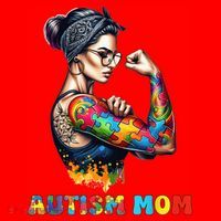 Autism Mom Autism Awareness Strong And Proud Autistic Santa Hat thumb 1