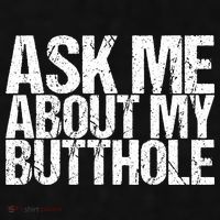 Ask Me About My Butthole Retro Funny Ladies PosiCharge Tri-Blend Wicking Tank thumb 2