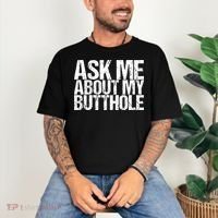 Ask Me About My Butthole Retro Funny Comfort Colors T-Shirt thumb 3