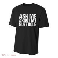 Ask Me About My Butthole Retro Funny Youth Performance Sprint T-Shirt thumb 0