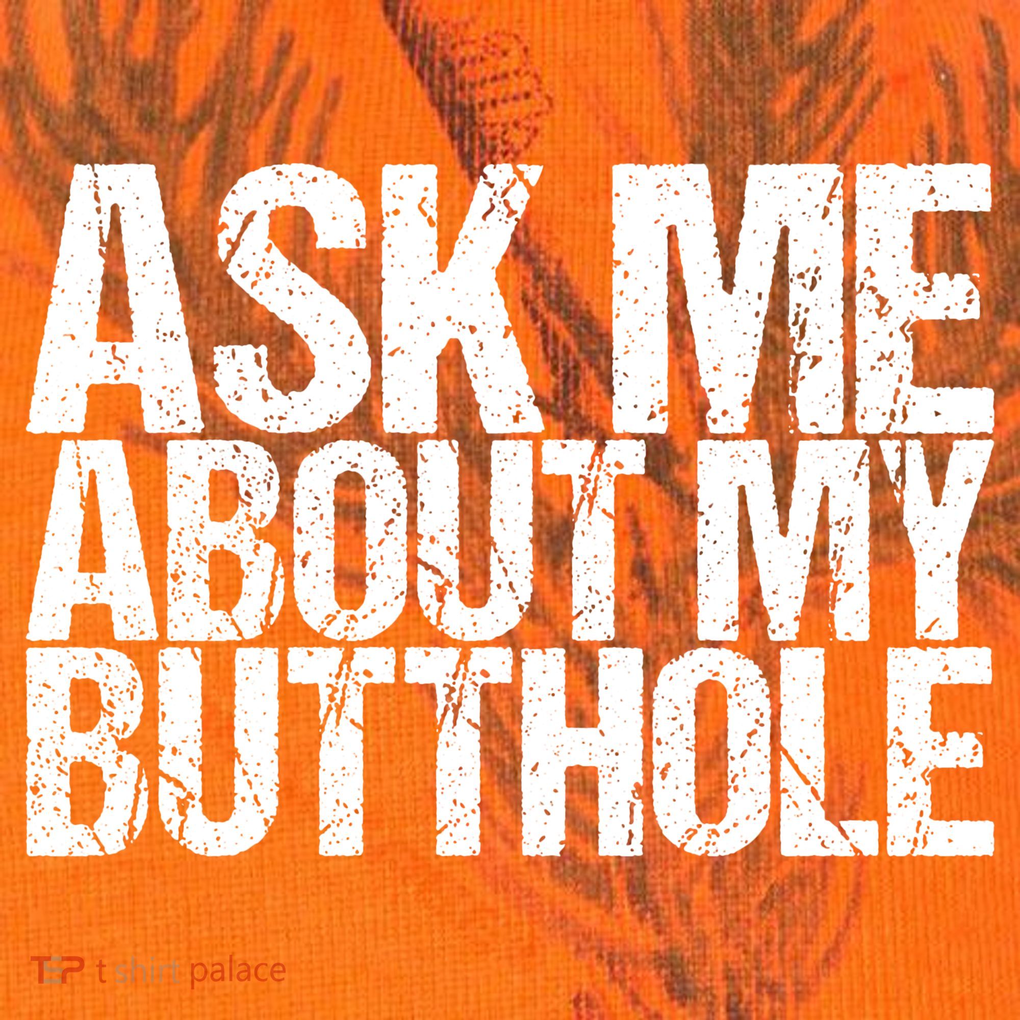 Ask Me About My Butthole Retro Funny Kati Licensed 12" Camo Cuffed Beanie