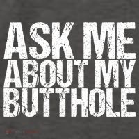 Ask Me About My Butthole Retro Funny Vector Backpack thumb 2