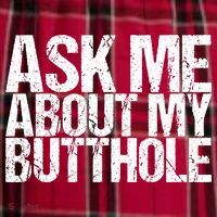 Ask Me About My Butthole Retro Funny Men's Flannel Plaid Pajama Pants thumb 2