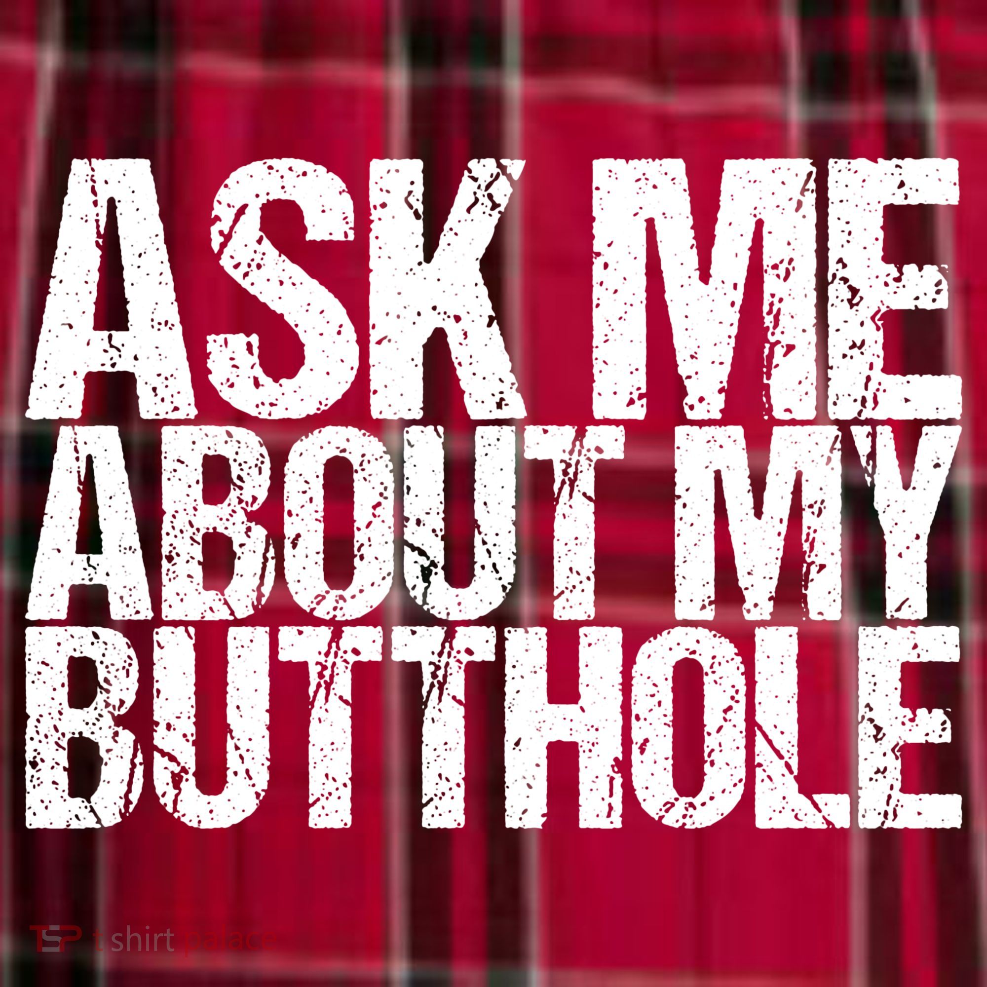 Ask Me About My Butthole Retro Funny Women's Flannel Plaid Pajama Pants