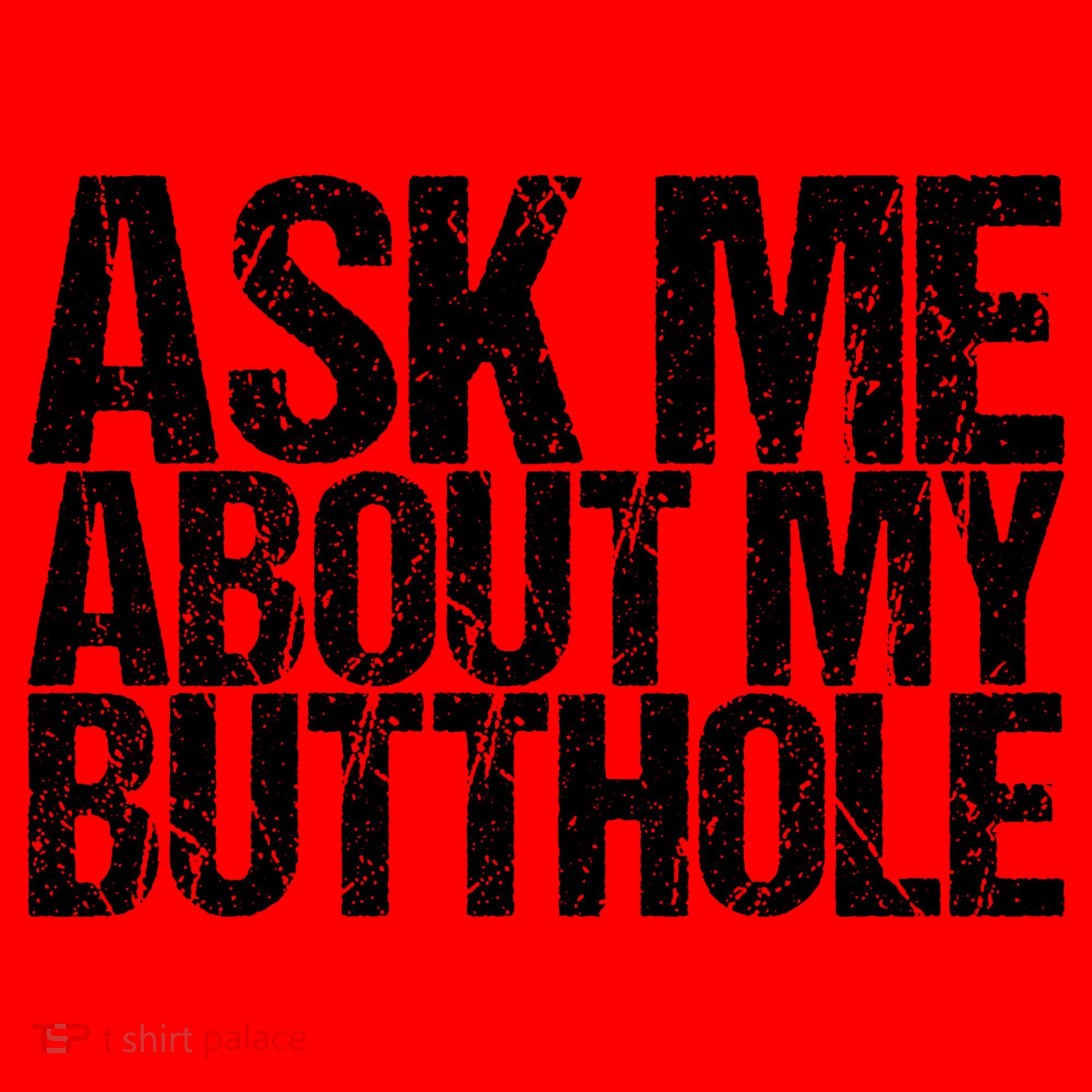 Ask Me About My Butthole Retro Funny Santa Hat