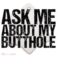 Ask Me About My Butthole Retro Funny Ceramic Ornament thumb 2