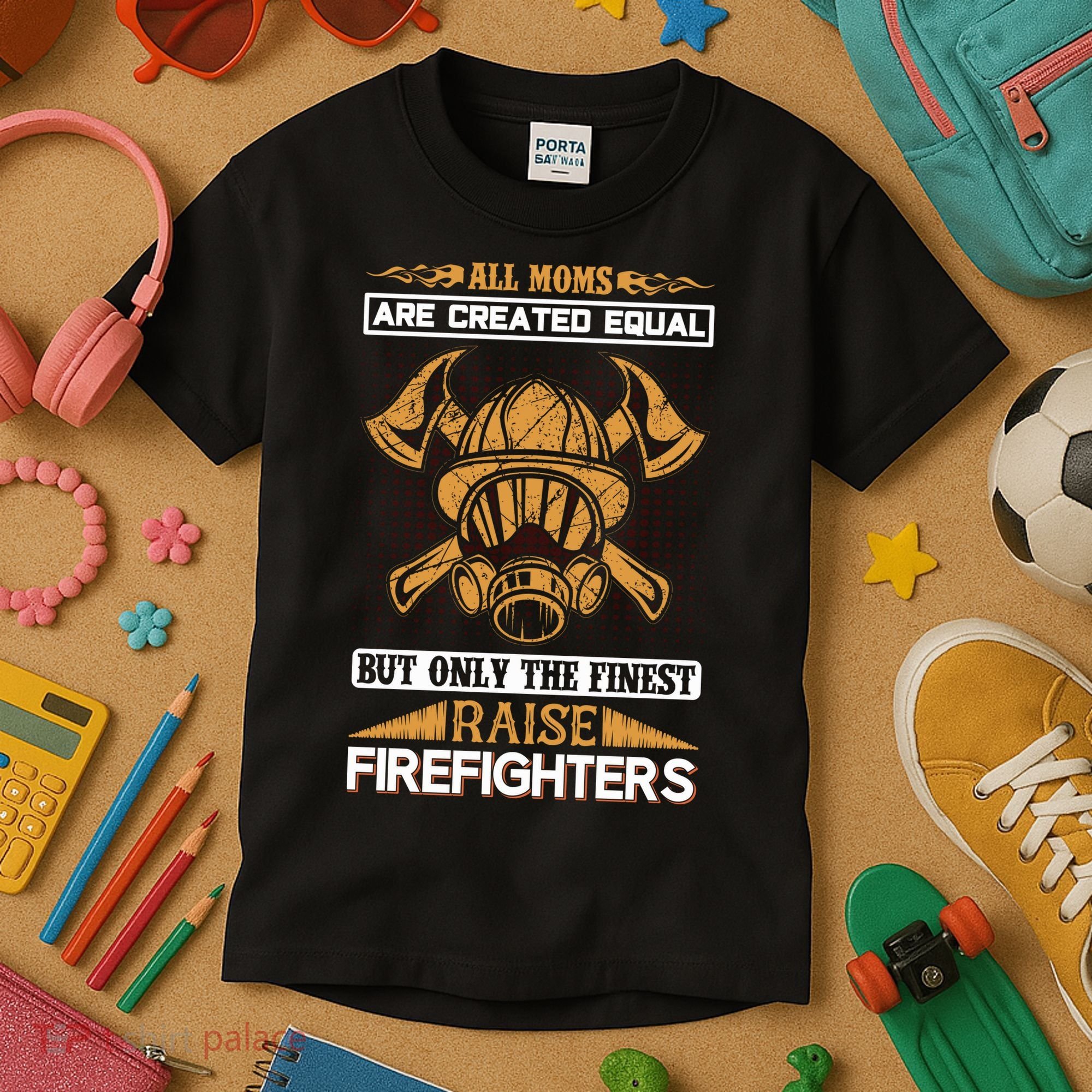 All Moms Are Created Equal But Only The Finest Raise Firefighter Kids T-Shirt