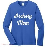 Archery Mom Archery Sport Lovers Gift Mom Mothers Day Cool Gift Women's Long Sleeve Shirt thumb 0