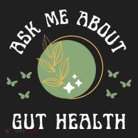 Ask Me About Gut Health New Age Wellness And Healing Beanie thumb 2