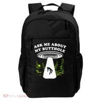Ask Me About My Butthole Ufo Backpack thumb 0