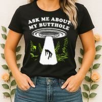 Ask Me About My Butthole Ufo Women's T-Shirt thumb 2