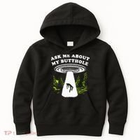 Ask Me About My Butthole Ufo Kids Hoodie thumb 0