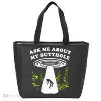 Ask Me About My Butthole Ufo Tote Bag thumb 0