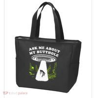 Ask Me About My Butthole Ufo Tote Bag thumb 3