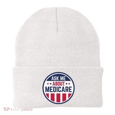 Ask Me About Medicare Medicare Info Design Ask Me About Beanie