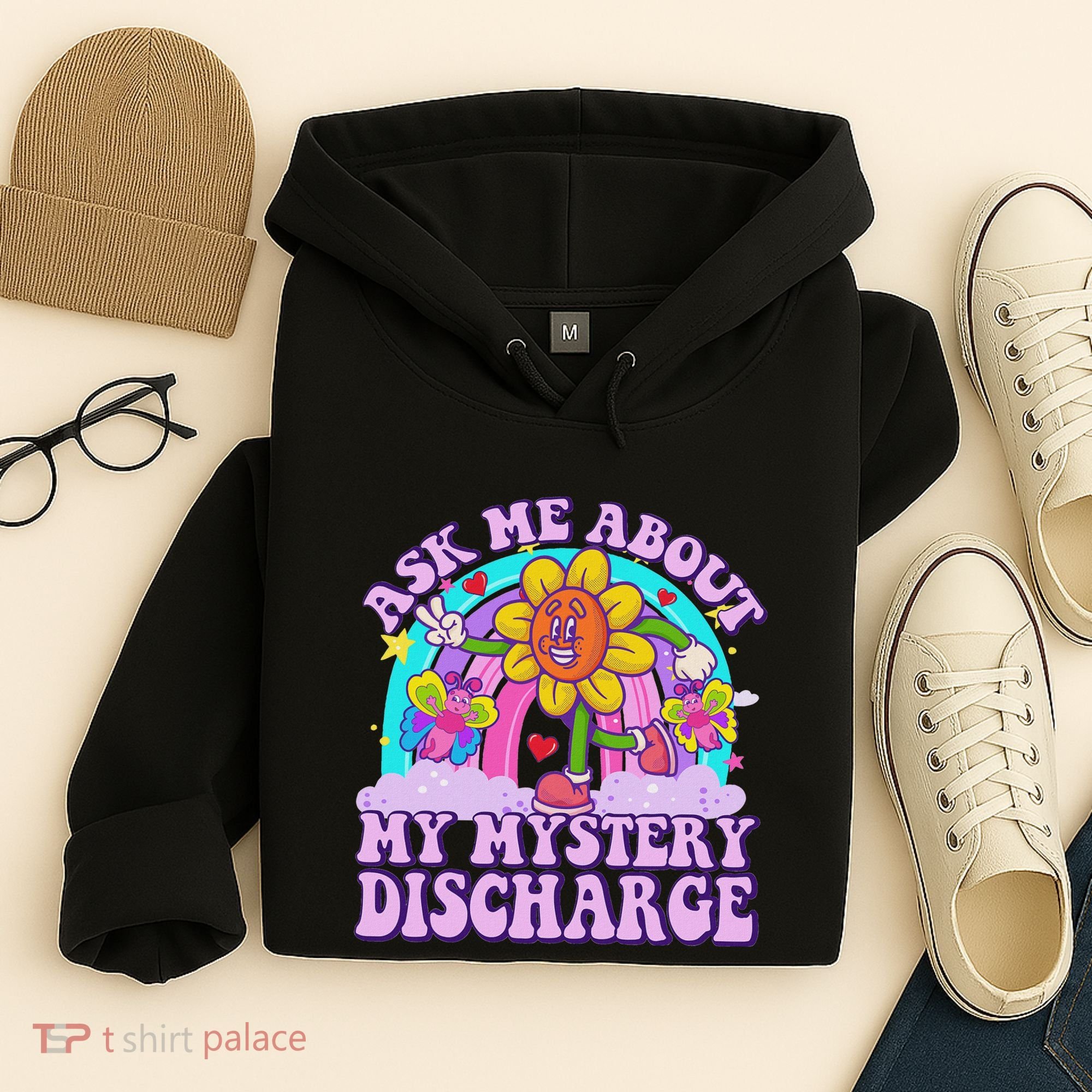 Ask Me About Mystery Discharge Hoodie