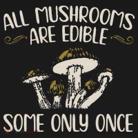 All Mushrooms Are Edible Some Only Once Mushroom Hunting T-Shirt thumb 7