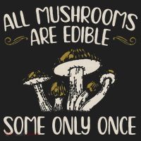 All Mushrooms Are Edible Some Only Once Mushroom Hunting Beanie thumb 2