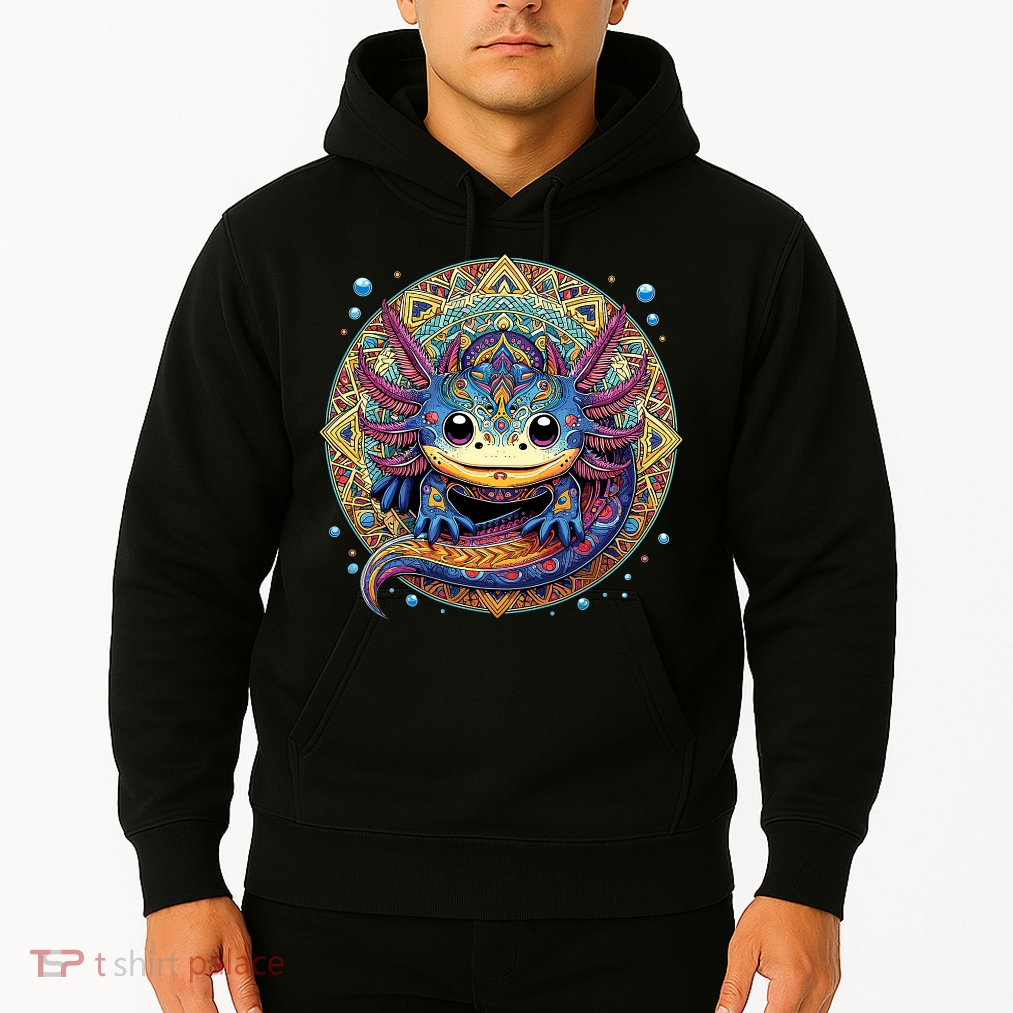 Axolotl Maya Aztec Axolot Hoodie